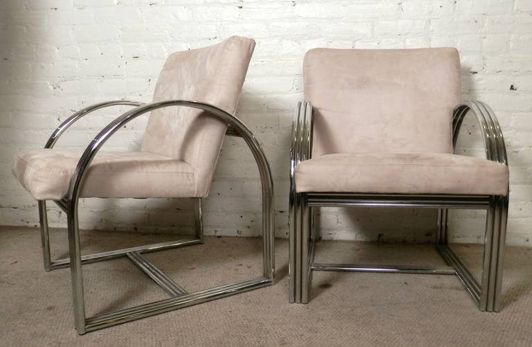 Milo Baughman for Thayer Coggin Mid-Century Armchairs For Sale 1