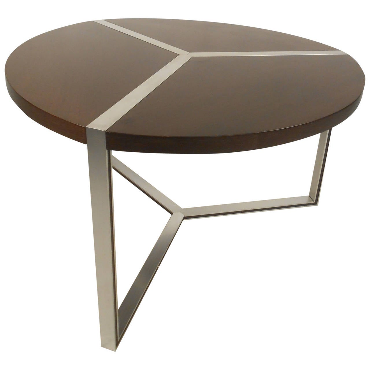 Vintage Modern Circular Dining Table After Milo Baughman For At Vintage Modern Circular Dining Table After Milo Baughman For
