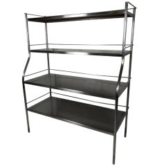 Used Beautiful Stainless Steel Blickman Shelving Unit