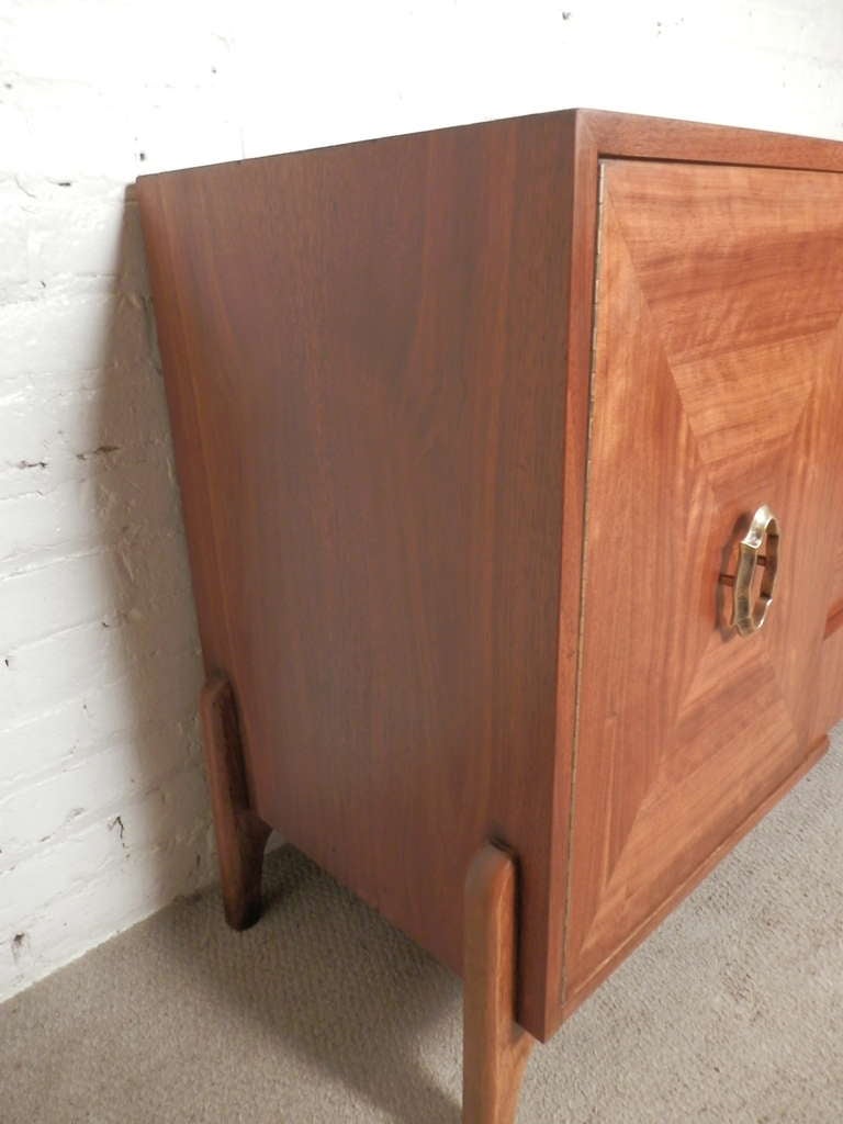 Rare Brutalist Style Dresser By American Of Martinsville In Excellent Condition In Brooklyn, NY