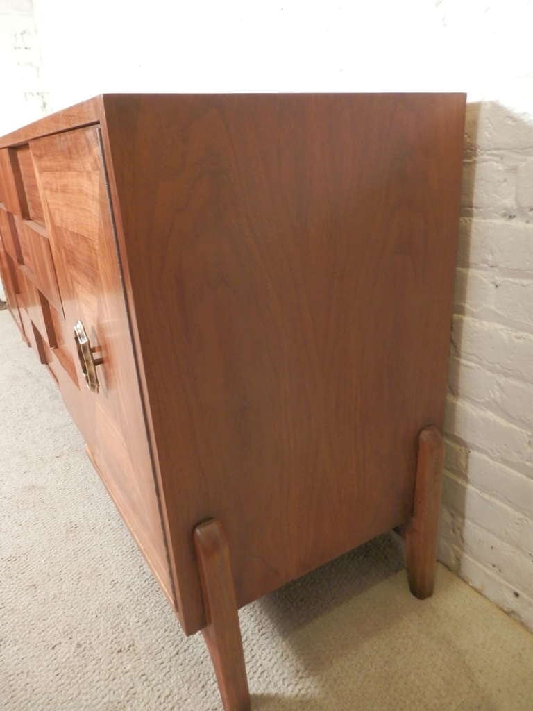 Mid-20th Century Rare Brutalist Style Dresser By American Of Martinsville