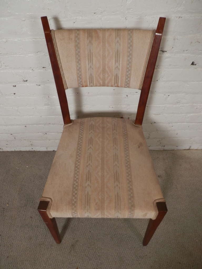 American Set of Paul McCobb Angled Back Chairs