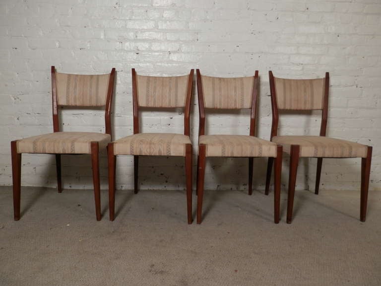 Set of Paul McCobb Angled Back Chairs 2