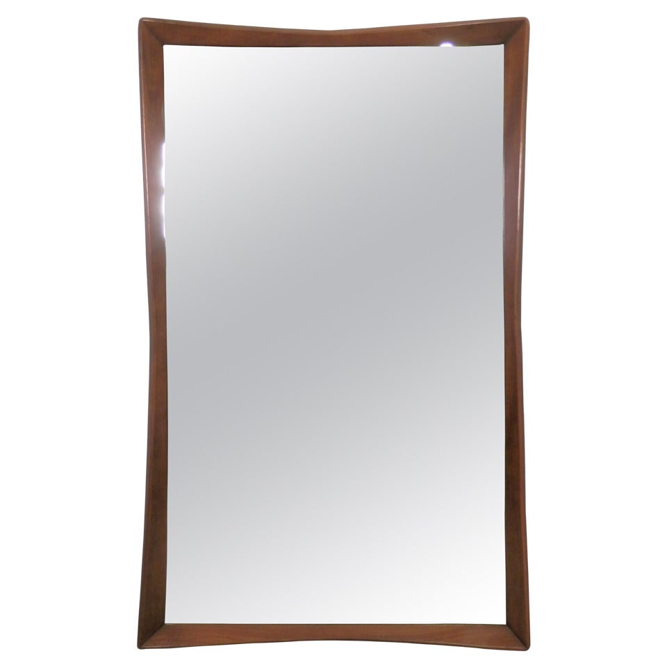 Mid-Century Sculptural Mirror By Kent Coffey
