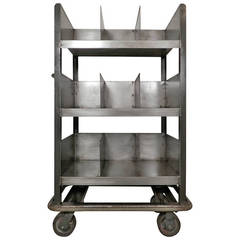 Industrial Metal Storage Cart