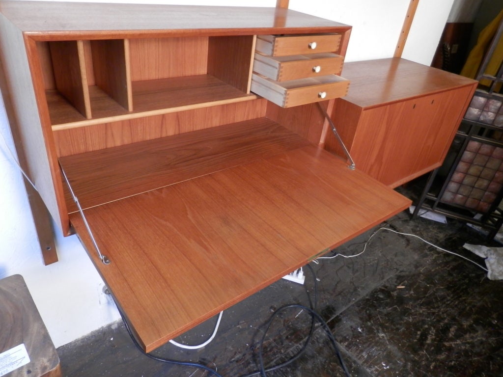 Mid-20th Century Vintage Danish Modern Modular Shelving Unit
