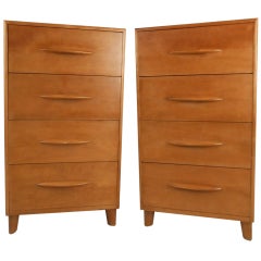 Pair of Heywood Wakefield Mid-Century Modern Chest of Drawers 1