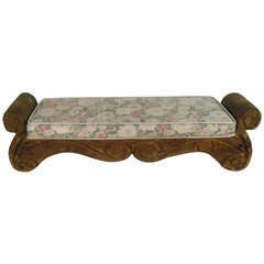 Vintage Carved Wood Window Bench 5