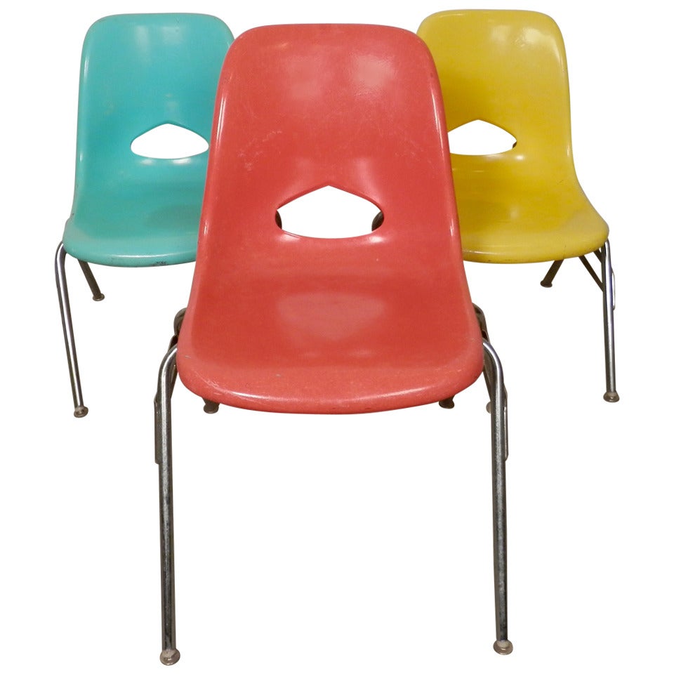Mid-Century Eames Style Children's Chairs