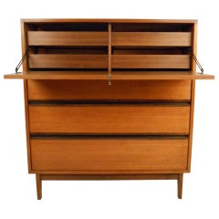 Mid-Century Drop-Front Chest of Drawers