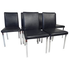 Set of Mid-Century Modern Decorator Style Dining Chairs