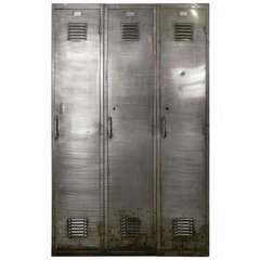 Vintage Large Industrial Locker Unit