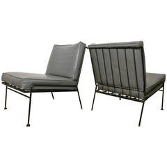 Pair Mid-Century Indoor/Outdoor Iron Chairs