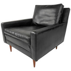 Mid-Century Modern Vinyl Lounge Chair by Milo Baughman for Thayer Coggin Vintage Mid-Century Modern Vinyl Lounge Chair by Milo Baughman for Thayer Coggin