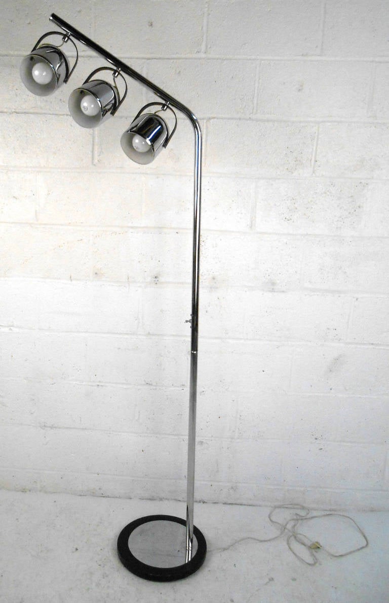 vintage chrome floor lamp