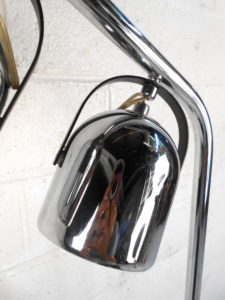 Mid-20th Century Vintage Modern Chrome Floor Lamp