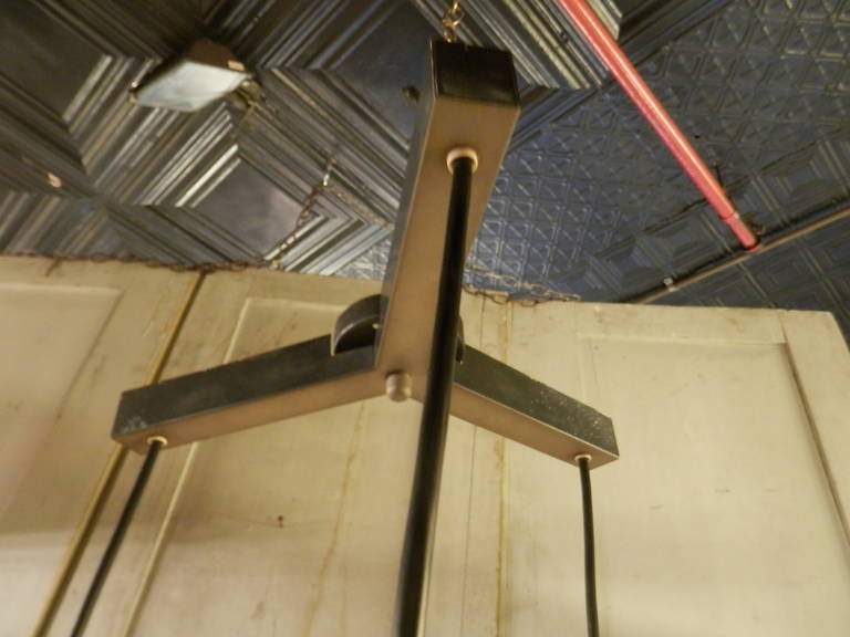 Mid-20th Century Mid-Century Modern Three Pendant Chandelier