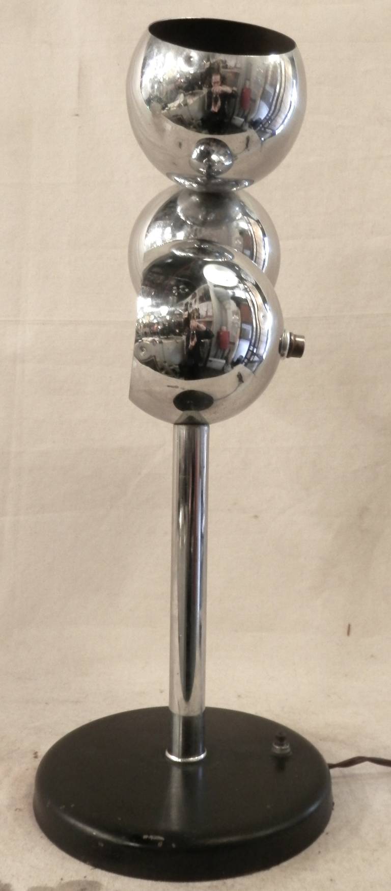 Mid-20th Century Mid-Century Chrome Table Lamp