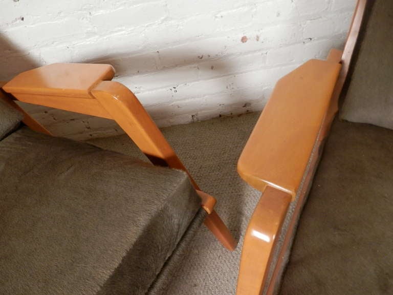 Mid-20th Century Pair Of Mid Century Modern Arm Chairs By Pierre Gauriche