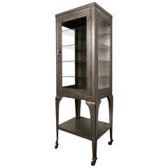 Mid-20th Century Industrial Display Cabinet