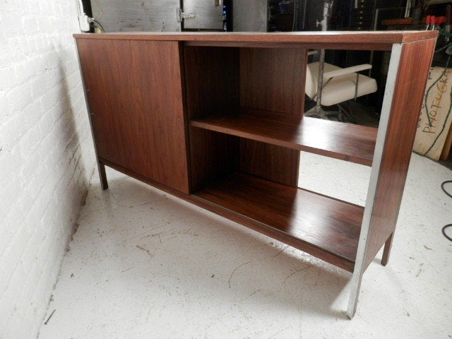 Sliding Door Cabinet by Paul McCobb for Calvin In Good Condition In Brooklyn, NY