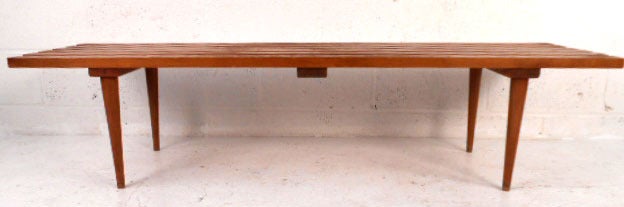 slatted bench coffee table