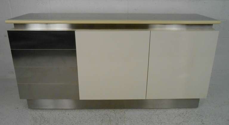 20th Century Pair Modern Space Age Credenzas