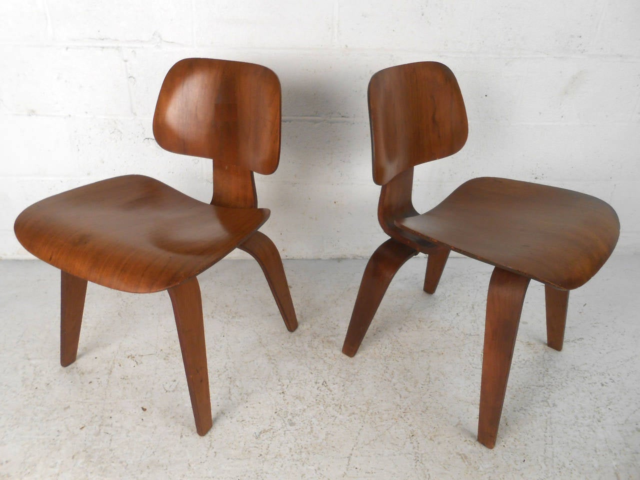 American Pair of Ray and Charles Eames DCW Side Chairs