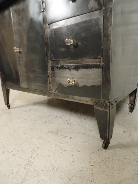 Vintage Metal Hoosier Cabinet 3