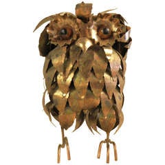 C. Jere Inspired Brass Owl