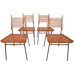 Set of Four Paul McCobb Mid-Century Shovel Chairs