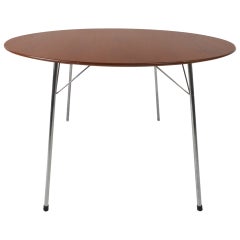 Table de salle à manger en teck Arne Jacobsen pour Fritz Hansen:: modèle 3600