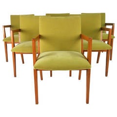 Set of Mid-Century Modern Frank Lloyd Wright Inspired Dining Chairs
