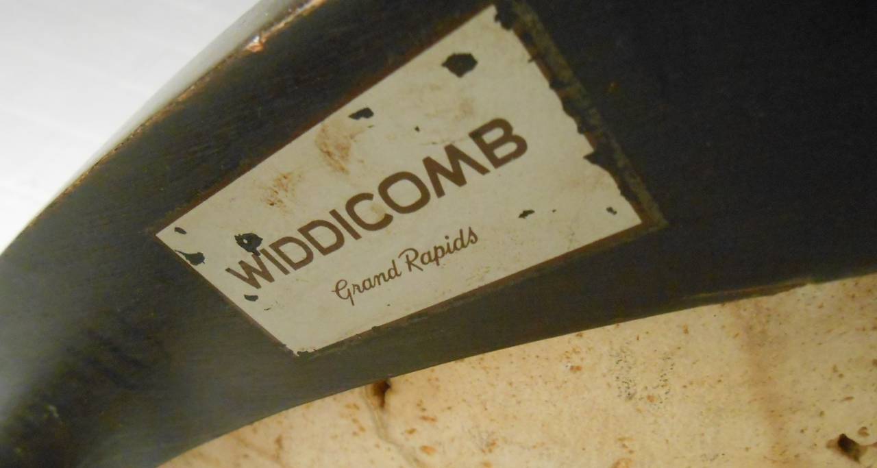 Mid-20th Century John Widdicomb Coffee Table With Travertine Top