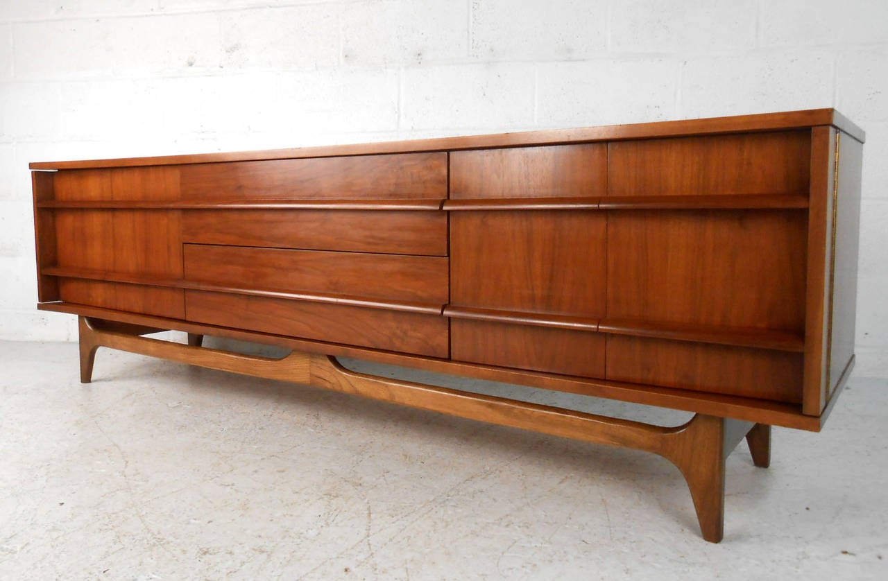 Unique MidCentury Modern Lane Style Sideboard at 1stDibs
