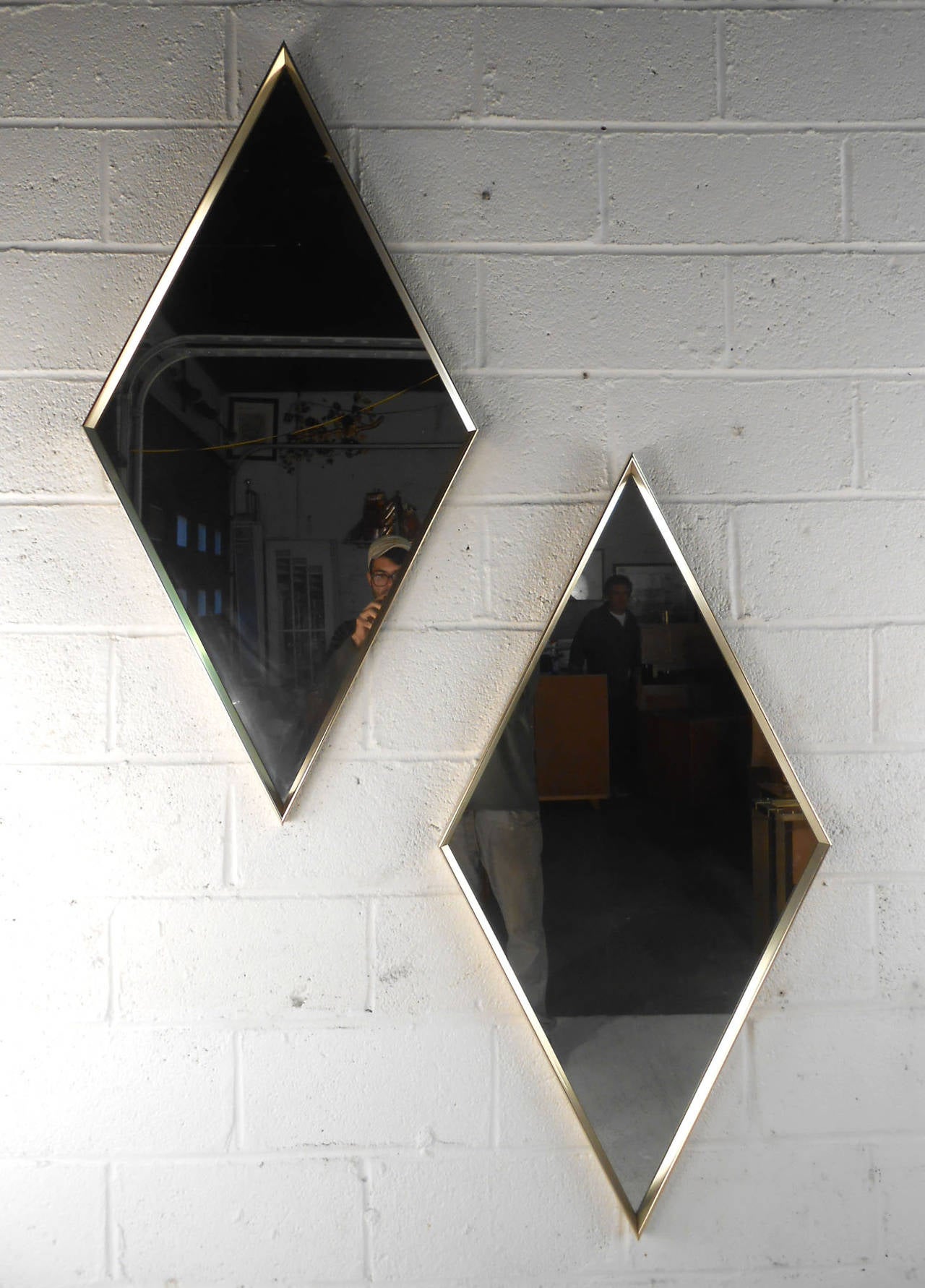 diamond shaped mirror