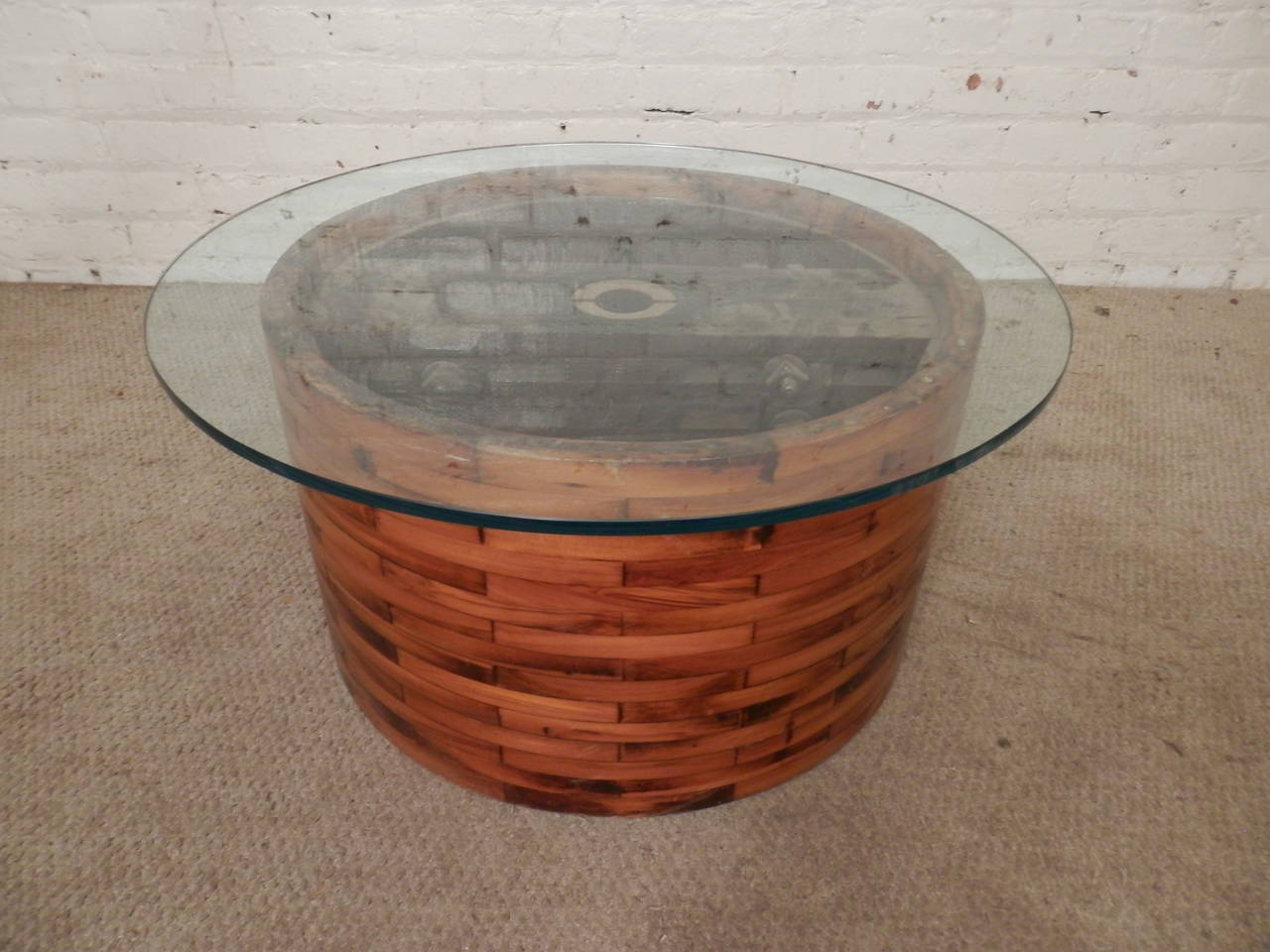 Mid-20th Century Unique Weave Style Table Base