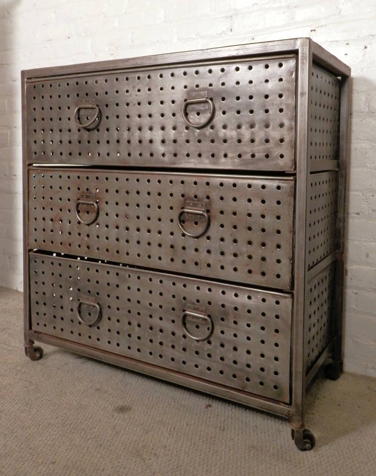 Bare Metal Style Industrial Dresser At 1stdibs