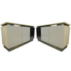 Pair Modern Space Age Credenzas