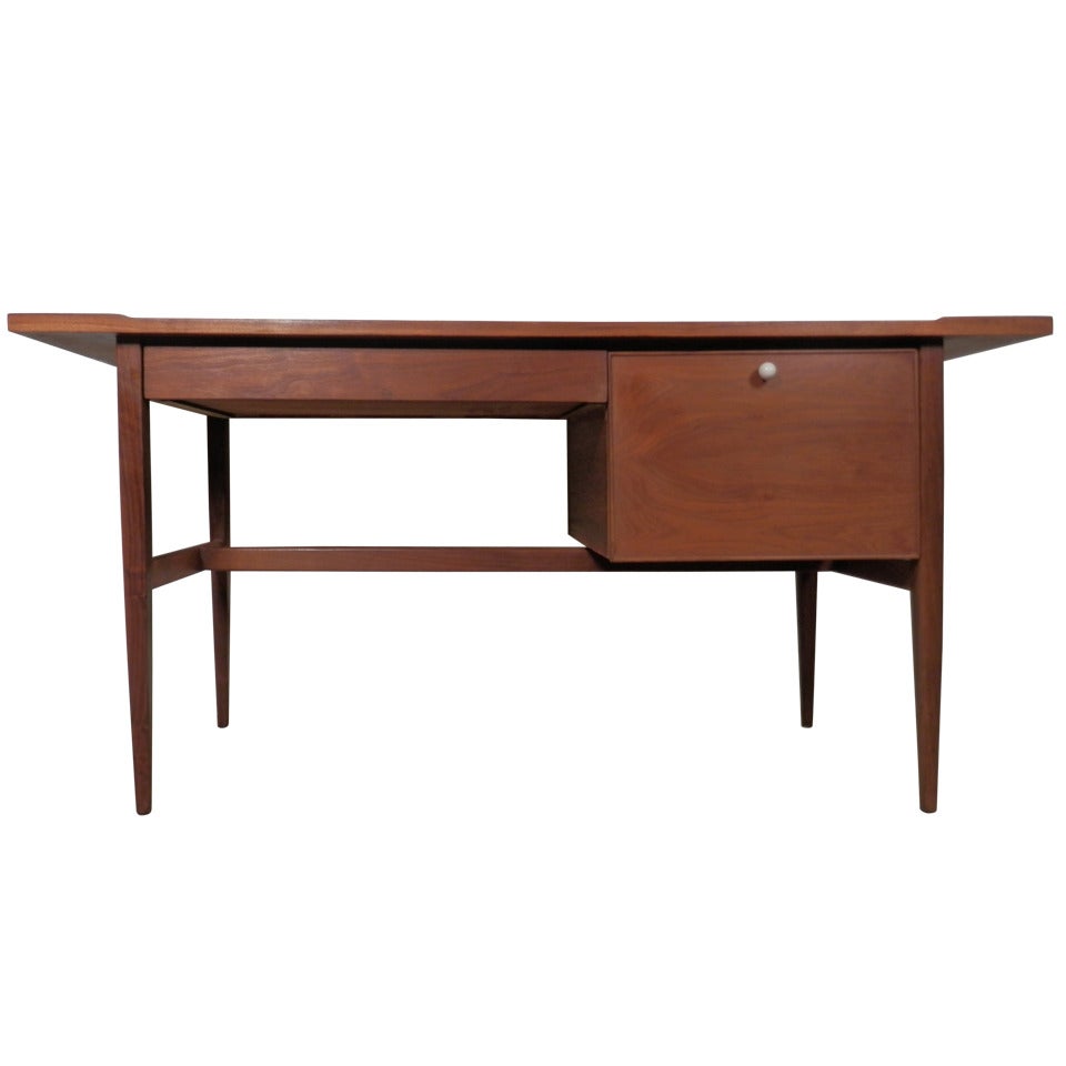 Mid-Century Modern Writing Desk For Drexel By Kip Stewart