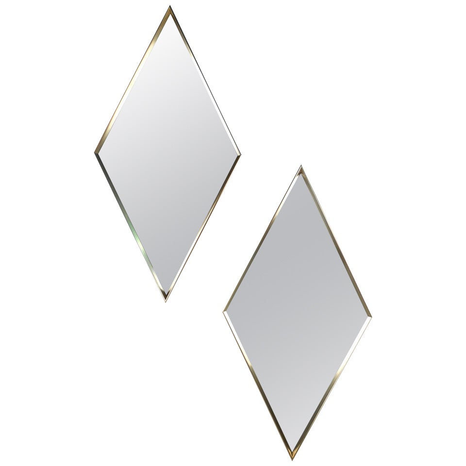 Pair Of Diamond Shaped Wall Mirrors For, Diamond Shaped Wall Mirrors Uk