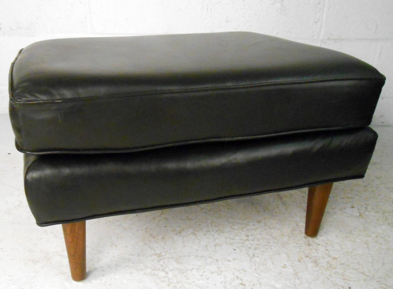 Midcentury Lounge Chair with Ottoman 3