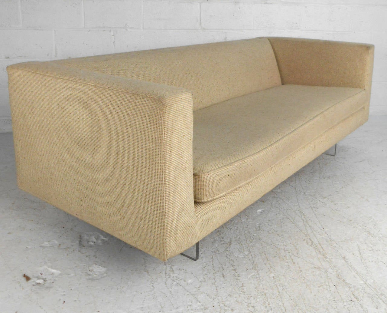 Mid-Century Modern Modern Harvey Probber Style Sofa on Lucite Base