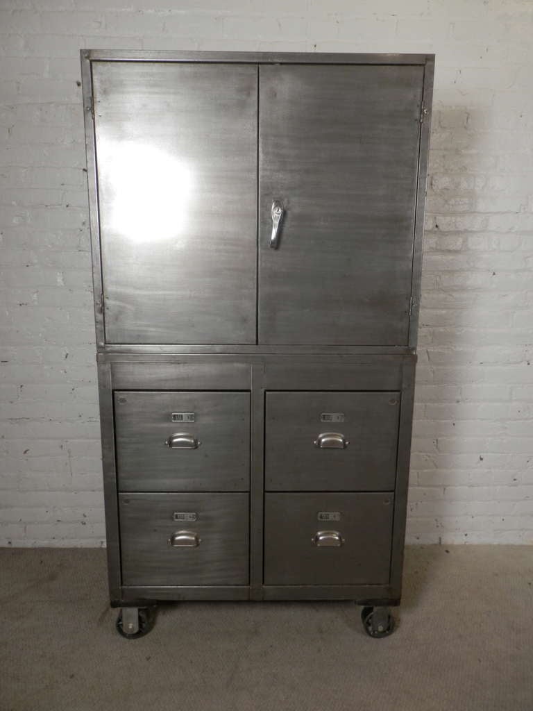 large metal cabinet
