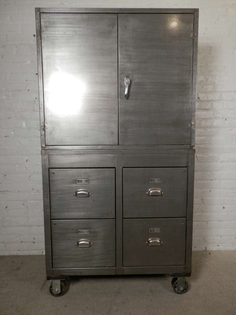 One of a Kind Large Industrial Storage Cabinet 2