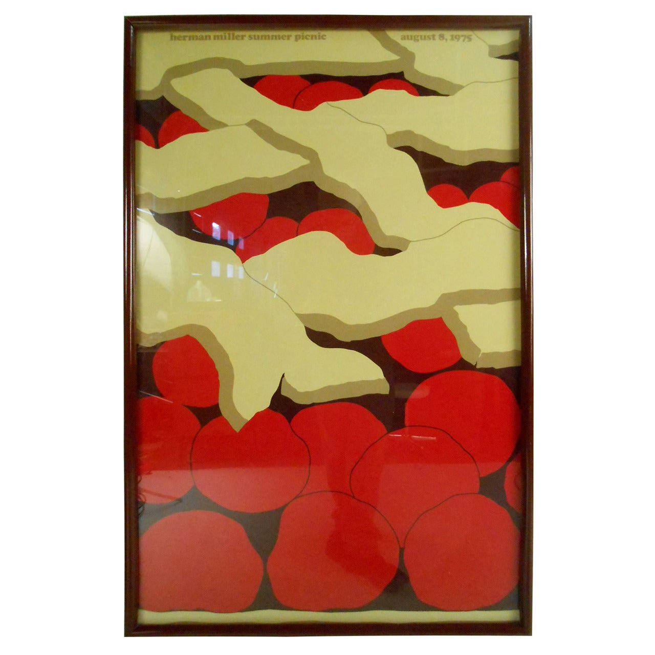 Mid-Century Herman Miller "Summer Picnic" Cherry Pie Poster by Stephen Frykholm