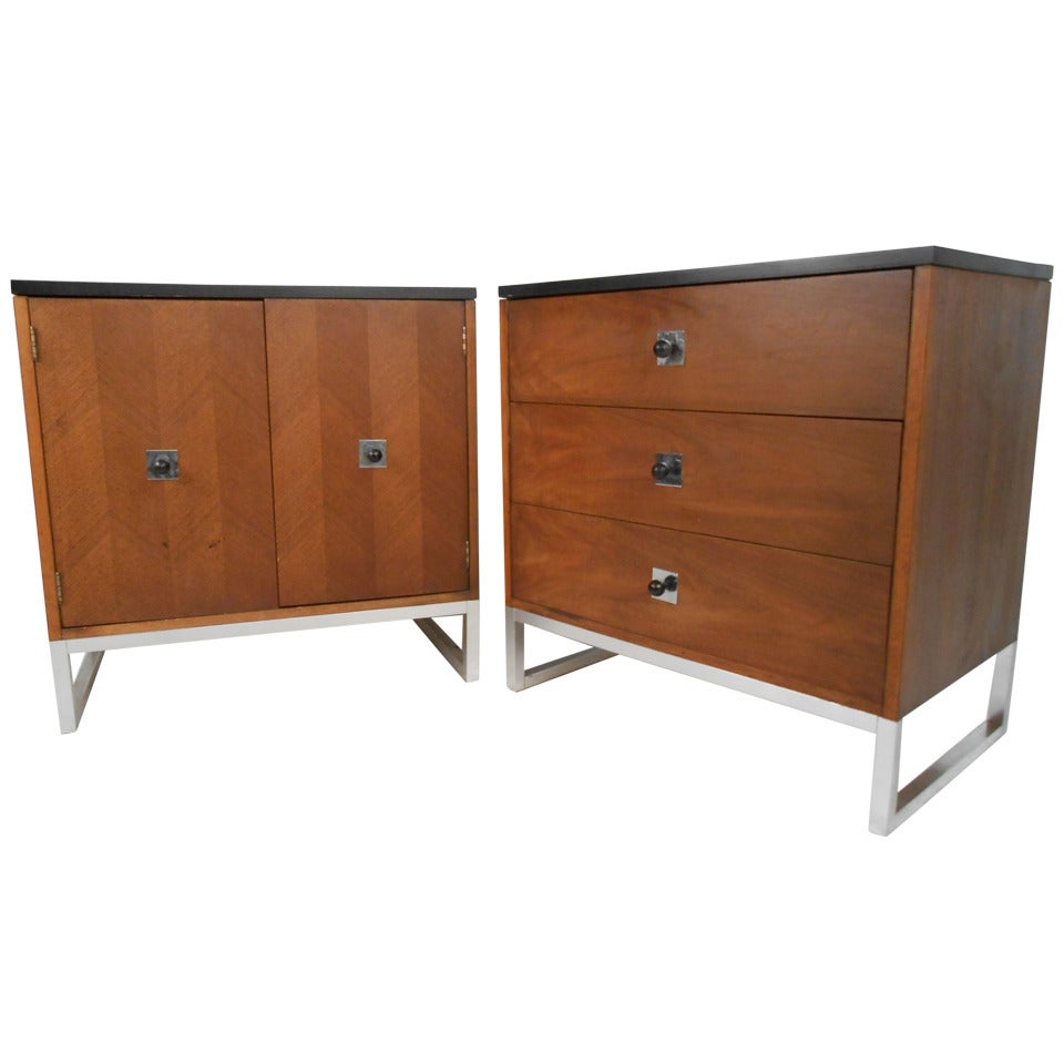 Pair of Mid-Century Bedside Dressers by Thomasville