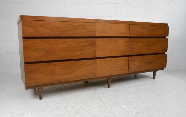 bassett mid century bedroom set