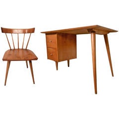 Classic Paul McCobb Mid-Century Desk & Chair