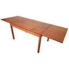 Danish Mid-Century Draw Leaf Dining Table